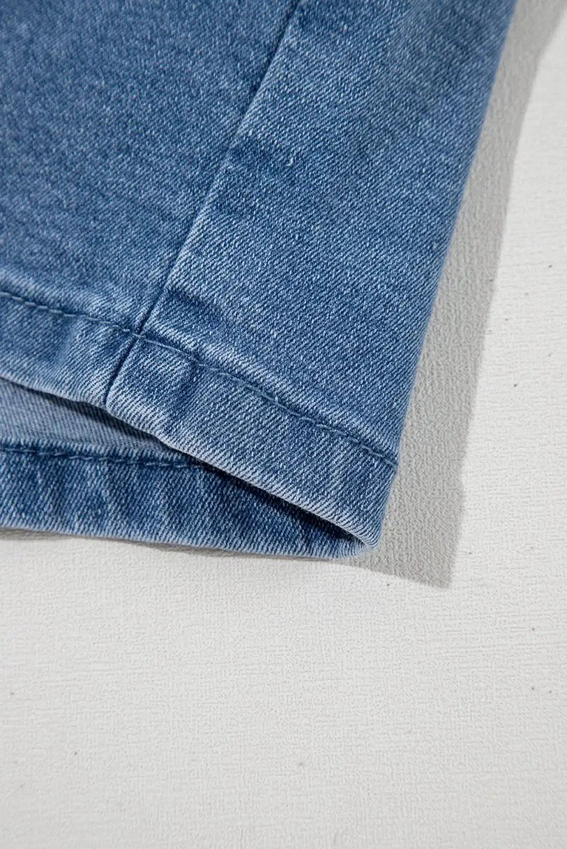 Ashleigh Blue Drawstring High Waist Casual Denim Shorts - Love Salve